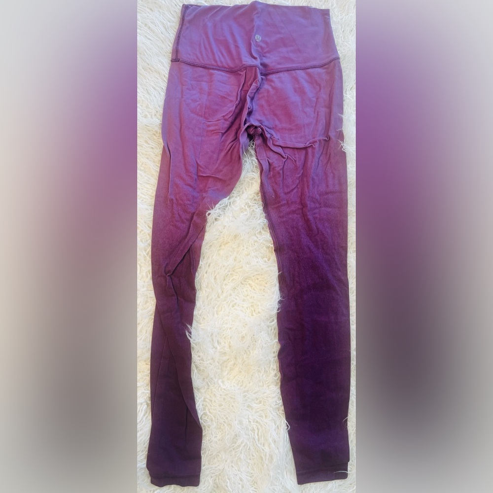 Lululemon Purple Athletic Leggings ombré 6
